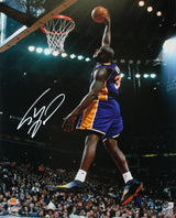 Shaquille O'Neal Autographed LA Lakers 16x20 Dunk FP Photo-Beckett W Hologram *White Image 1