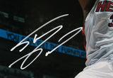 Shaquille O'Neal Autographed Miami Heat 16x20 Dunk FP Photo-Beckett W Hologram *White Image 2