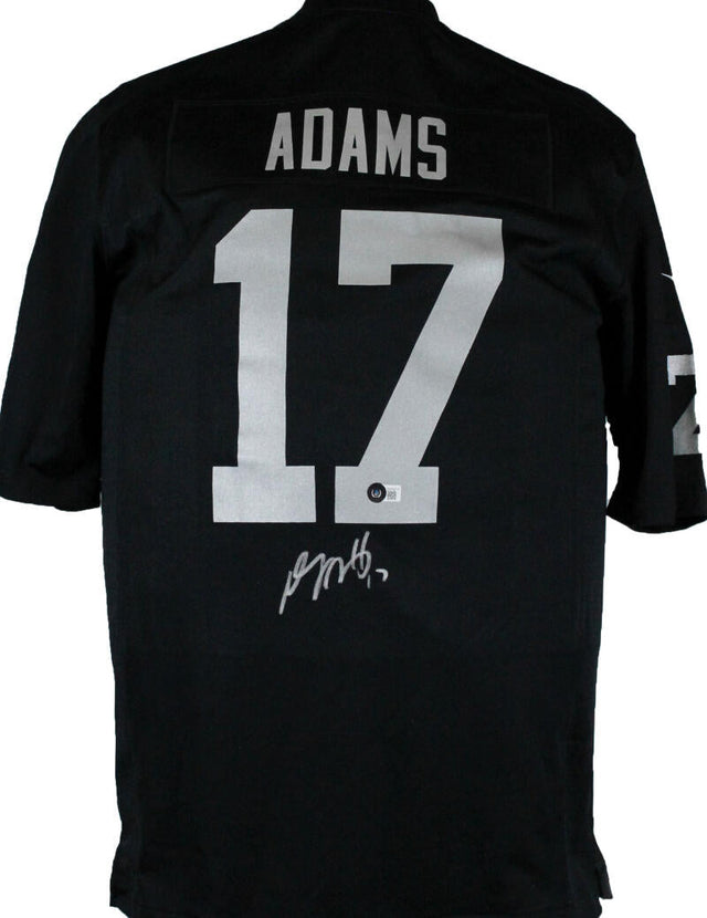 Davante Adams Autographed Las Vegas Raiders Black Nike Game Jersey-Beckett W Hologram *Silver Image 1