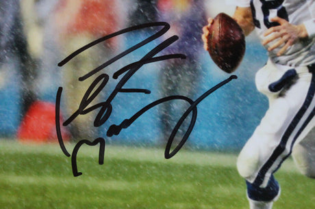 Peyton Manning Autographed Indianapolis Colts 8x10 SB Pass Photo-Fanatics *Black Image 2