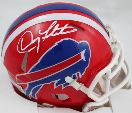 Doug Flutie Autographed Buffalo Bills 87-01 Speed Mini Helmet-Beckett W Hologram *White Image 1