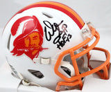 Warren Sapp Autographed Tampa Bucs 76-96 Speed Mini Helmet w/HOF-Beckett W Hologram *Black Image 1