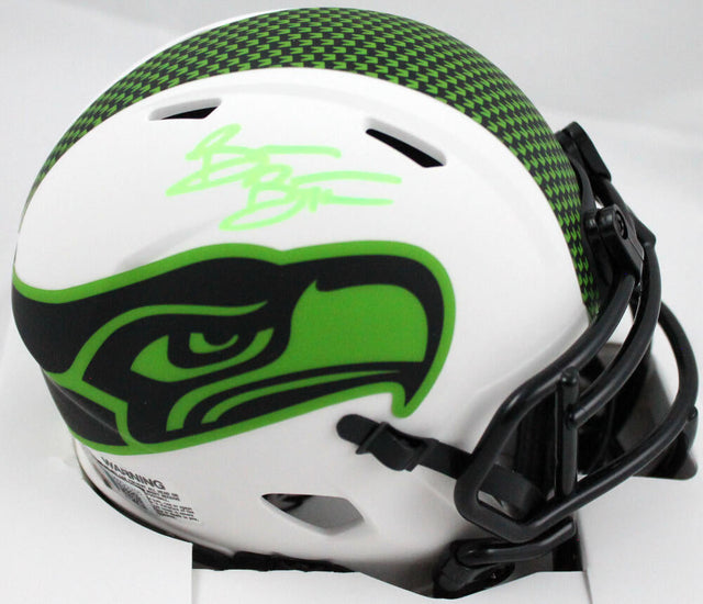 Brian Bosworth Autographed Seattle Seahawks Lunar Speed Mini Helmet-Beckett W Hologram *Green Image 1