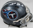 Treylon Burks Autographed Tennessee Titans Speed Mini Helmet-Beckett W Hologram *White Image 1