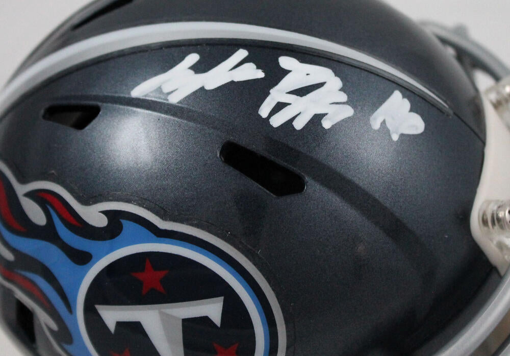 Treylon Burks Autographed Tennessee Titans Speed Mini Helmet-Beckett W Hologram *White Image 2
