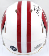 Ron Dayne Autographed Wisconsin Badgers Speed Mini Helmet-Prova *Black Image 3