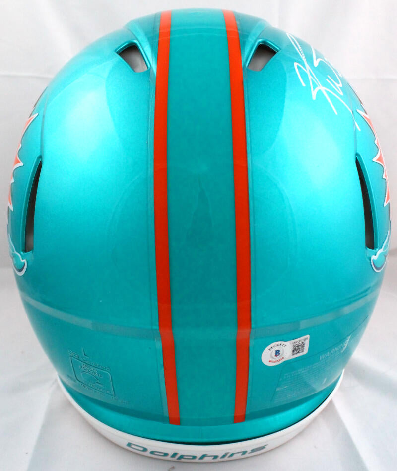 Ricky Williams Autographed Miami Dolphins F/S Flash Speed Authentic Helmet w/SWED-Beckett W Hologram *White Image 5
