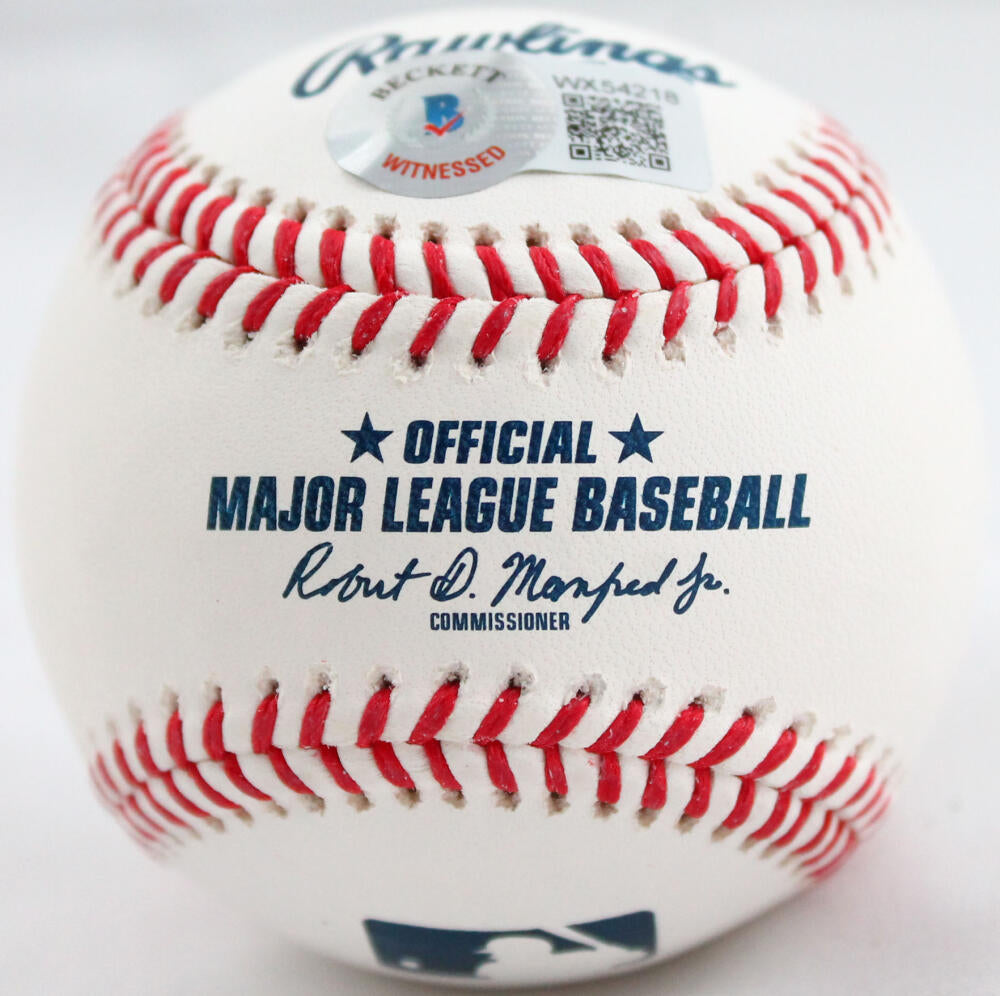 Robin Yount Autographed Rawlings OML Baseball w/ HOF 99-Beckett W Hologram *Blue Image 3