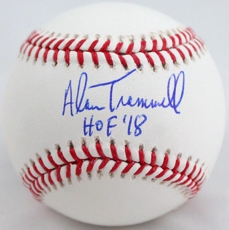 Alan Trammell Autographed Rawlings OML Baseball w/ HOF 18- Beckett W Hologram *Blue Image 1