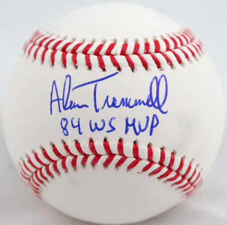 Alan Trammell Autographed Rawlings OML Baseball w/84 WS MVP- Beckett W Hologram *Blue Image 1