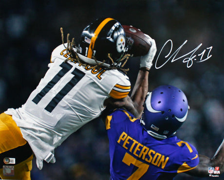 Chase Claypool Signed Pittsburgh Steelers 16x20 Catch FP Photo-Beckett W Hologram *White Image 1