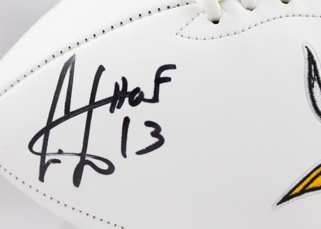Cris Carter Autographed Minnesota Vikings Logo Football w/HOF-Beckett W Hologram *Black Image 2