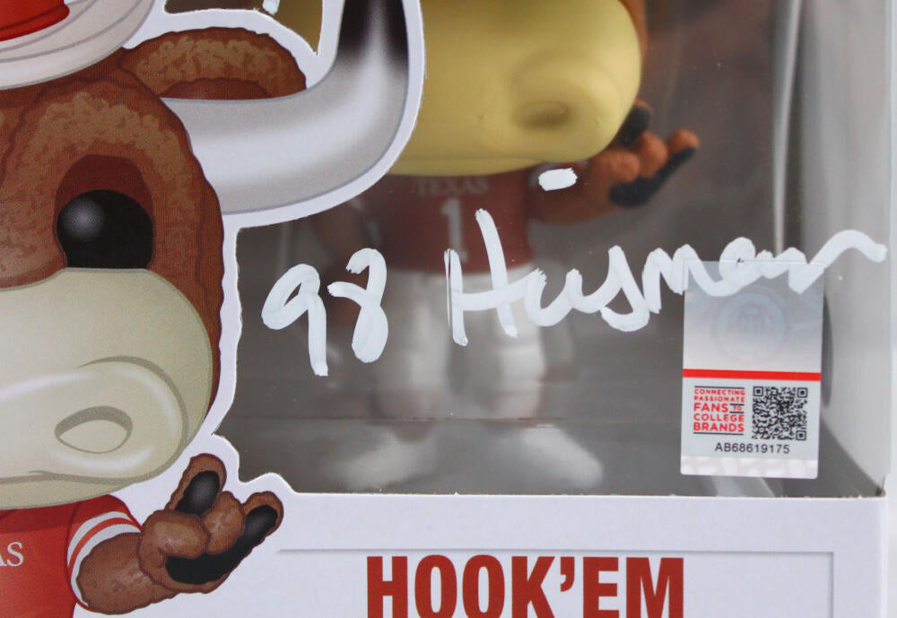Ricky Williams Autographed Texas Longhorns Funko Pop Figurine #13 Heisman- Beckett W Hologram *White Image 3