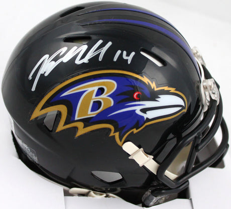 Kyle Hamilton Autographed Baltimore Ravens Speed Mini Helmet-Beckett W Hologram *Silver Image 1