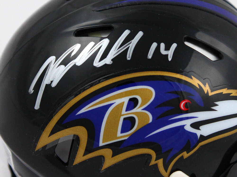 Kyle Hamilton Autographed Baltimore Ravens Speed Mini Helmet-Beckett W Hologram *Silver Image 2