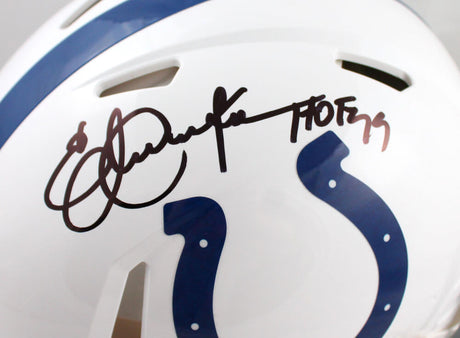 Eric Dickerson Autographed Indianapolis Colts F/S Speed Authentic Helmet w/HOF-Beckett W Hologram *Black Image 2
