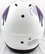 Ed Reed Ray Lewis Autographed Baltimore Ravens F/S Lunar Speed Authentic Helmet-Beckett W Hologram *Purple Image 5