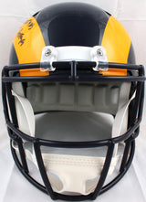 Eric Dickerson Autographed F/S LA Rams 81-99 Speed Helmet w/HOF, Yds.-Beckett W Hologram *Black Image 3