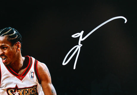 Allen Iverson Autographed Philadelphia 76ers 16x20 Spotlight v. Kobe Photo-Beckett W Hologram *White Image 2