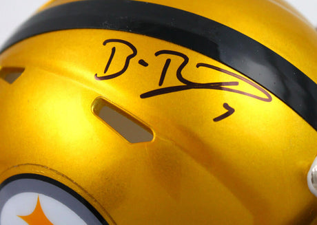 Ben Roethlisberger Autographed Pittsburgh Steelers Flash Speed Mini Helmet - Fanatics *Black Image 2