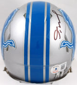 Jameson Williams Autographed Detroit Lions Speed Mini Helmet-Beckett W Hologram *Black Image 3