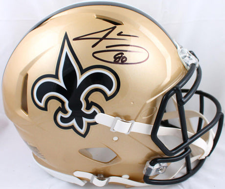 Jarvis Landry Autographed New Orleans Saints F/S Speed Authentic Helmet- Beckett W Hologram *Black Image 1