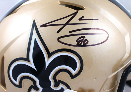 Jarvis Landry Autographed New Orleans Saints F/S Speed Authentic Helmet- Beckett W Hologram *Black Image 2