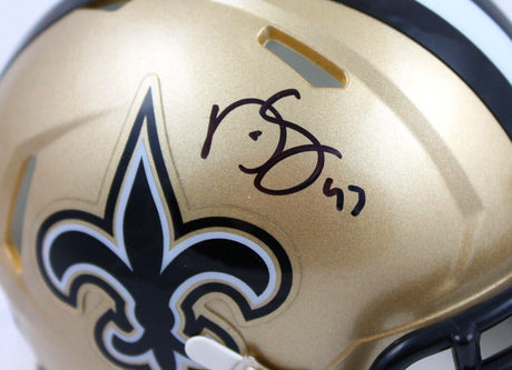 Darren Sproles Autographed New Orleans Saints Speed Mini Helmet- Beckett W Hologram *Black Image 2