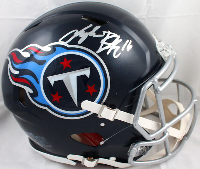 Treylon Burks Autographed Tennessee Titans F/S Speed Authentic Helmet-Beckett W Hologram *Silver Image 1