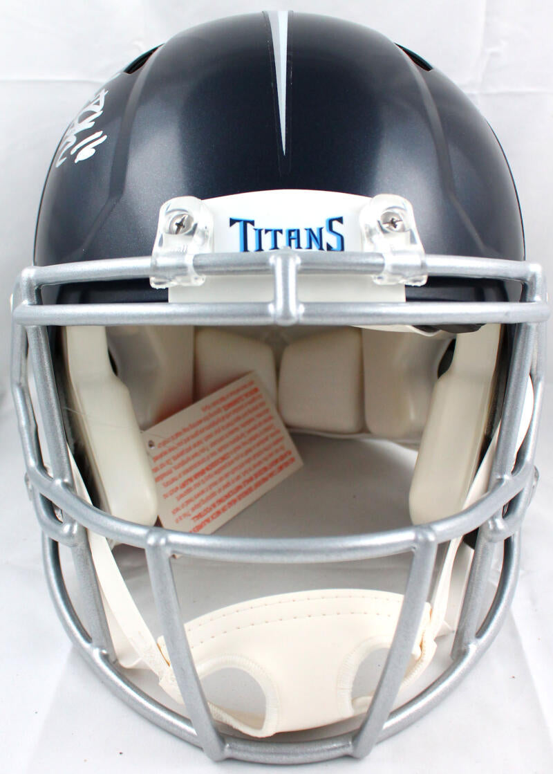 Treylon Burks Autographed Tennessee Titans F/S Speed Authentic Helmet-Beckett W Hologram *Silver Image 3