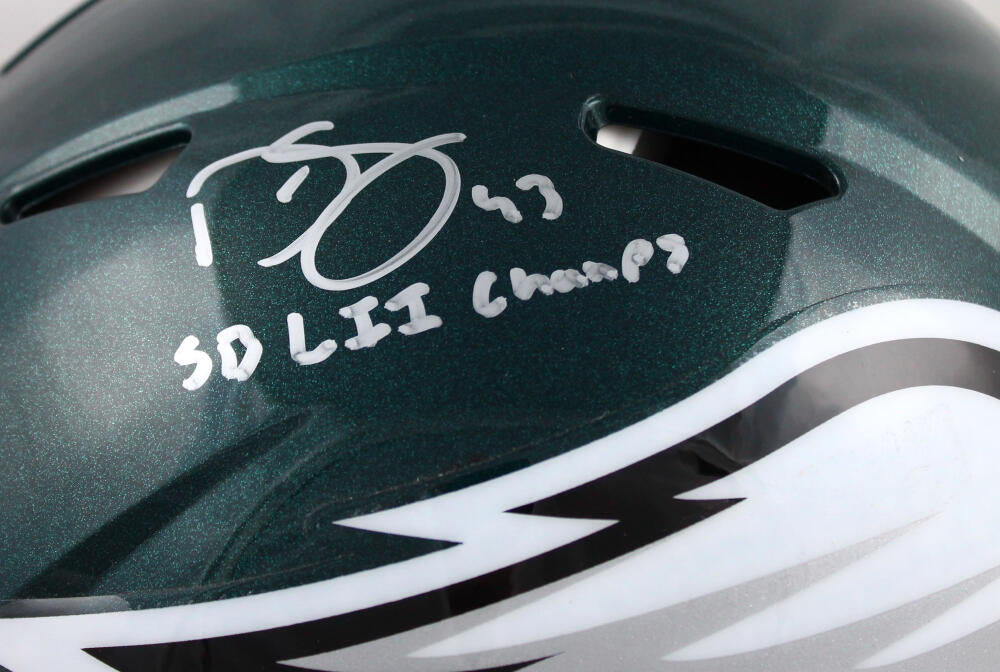 Darren Sproles Autographed Philadelphia Eagles F/S Speed Authentic Helmet w/SB Champs-Beckett W Hologram *Silver Image 2