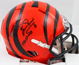 Boomer Esiason Autographed Cincinnati Bengals Speed Mini Helmet w/MVP-Beckett W Hologram *Black Image 1