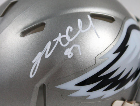 Brent Celek Autographed Philadelphia Eagles Flash Speed Mini Helmet-Beckett W Hologram *White Image 2