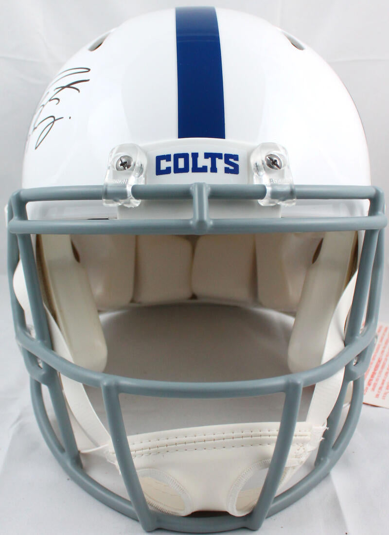 Peyton Manning Autographed Indianapolis Colts Speed Authentic F/S Helmet-Fanatics *Black Image 3