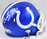 Kwity Paye Autographed Colts Flash Speed Mini Helmet-Beckett W Hologram *White Image 1