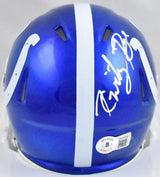 Kwity Paye Autographed Colts Flash Speed Mini Helmet-Beckett W Hologram *White Image 3