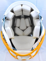 Austin Ekeler Autographed Los Angeles Chargers F/S Flash Speed Authentic Helmet *Smear-PSA *White Image 5