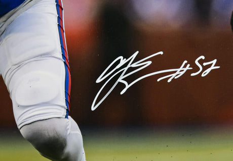 AJ Epenesa Autographed Buffalo Bills 16x20 Stance Photo- Beckett W Hologram *White Image 2