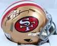 Deion Sanders Autographed San Francisco 49ers 64-95 Speed Mini Helmet- Beckett W Hologram *Black Image 1