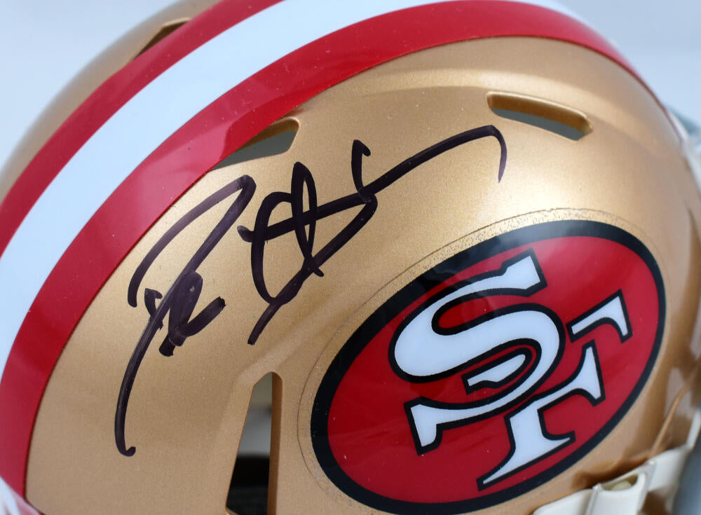Deion Sanders Autographed San Francisco 49ers 64-95 Speed Mini Helmet- Beckett W Hologram *Black Image 2