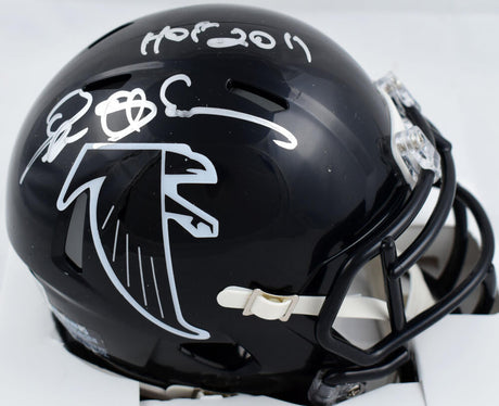 Deion Sanders Signed Atlanta Falcons 90-92 Speed Mini Helmet w/HOF-Beckett W Hologram *Silver Image 1
