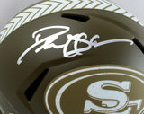Deion Sanders Autographed San Francisco 49ers F/S Salute to Service Speed Helmet-Beckett W Hologram *Silver Image 2