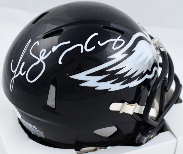 LeSean McCoy Autographed Philadelphia Eagles Black Alt Speed Mini Helmet- JSA W *White Image 1