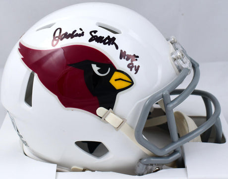 Jackie Smith Autographed Arizona Cardinals 60-04 Speed Mini Helmet- Beckett W Hologram *Black Image 1
