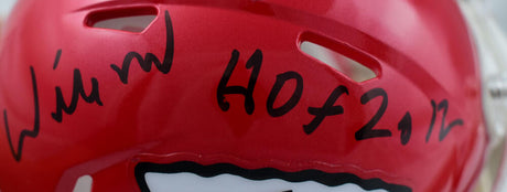 Willie Roaf Autographed Kansas City Chiefs Speed Mini Helmet w/HOF- Prova *Black Image 2
