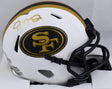 Joe Montana Autographed San Francisco 49ers Lunar Speed Mini Helmet-Fanatics *Gold Image 1