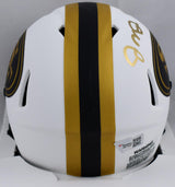 Joe Montana Autographed San Francisco 49ers Lunar Speed Mini Helmet-Fanatics *Gold Image 3