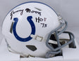 Lenny Moore Autographed Baltimore Colts Speed Mini Helmet W/HOF-Beckett W Hologram *Black Image 1