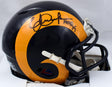 Eric Dickerson Signed Rams 81-99 Speed Mini Helmet W/HOF- Beckett W Hologram *Black Image 1