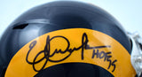 Eric Dickerson Signed Rams 81-99 Speed Mini Helmet W/HOF- Beckett W Hologram *Black Image 2